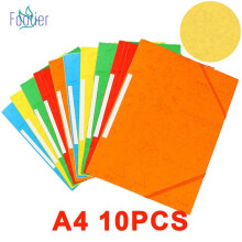 Chemise cartonnée Oxford, couleurs assorties, pochette A4 pour documents et rangement de papier