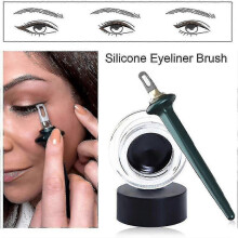 (Green) Eyeliner Guide Tools Easy No Skip Eyeliner Gel Reusable Silicone Eyeliner Brush Eyeliner For Shaky Hands Beginer Makeup