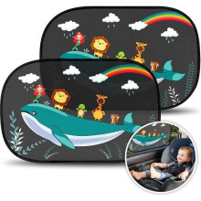 Self-Adhesive Car Sun Shade, Black, UV Protection, Easy to Install, Durable Window Cover for Daily Use