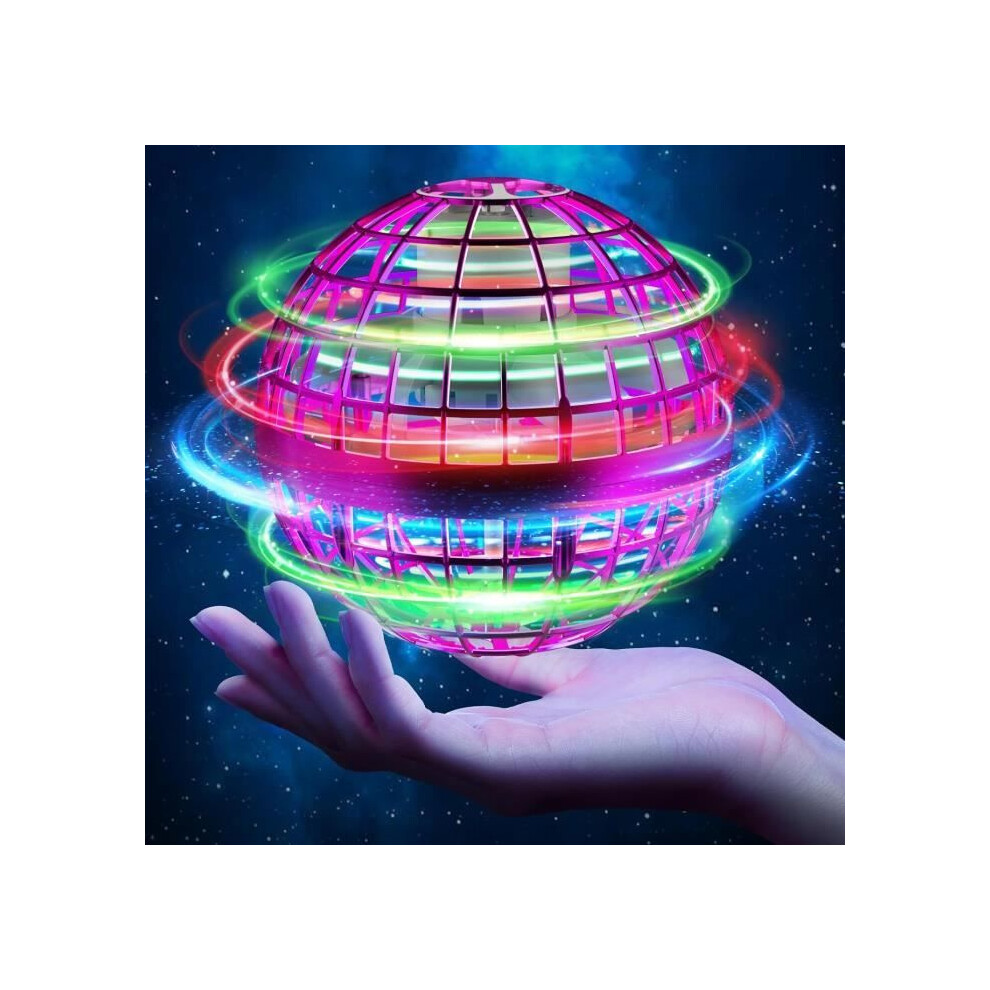 Flying Ball Toy With Light, Purple, For Children Aged 5 And Up, Indoor Fun Gift For Kids 5993662253769