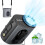 Portable Mini Fan 5000 mAh Battery, 5 Speed Settings, LED Display, Compact Handheld Cooling Fan 1