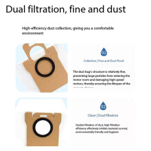 Zubehör für JONR P20 PRO / T5 Pro Saugroboter: Hauptbürste, Seitenbürste, HEPA-Filter, Wischtuch, Staubersatz (23-Teilig)
