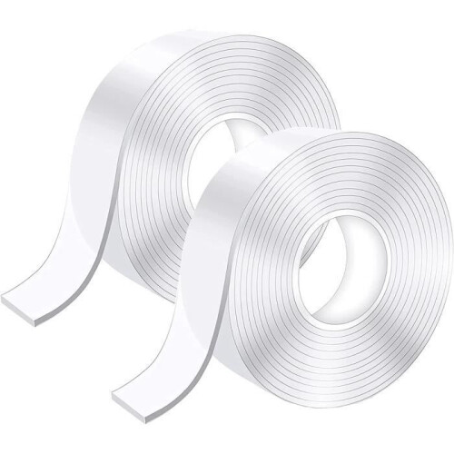 Extra Strong Double Sided Nano Tape Transparent Reusable Multi Purpose Adhesive for Home Office Use