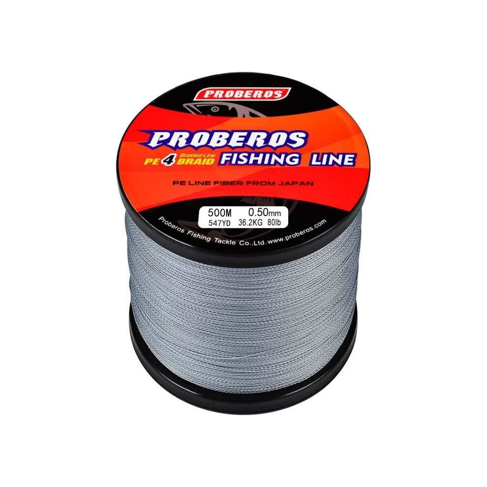4 Strand Braided Fishing Line Pe 80Lb 0.5Mm High Abrasion Resistance Blue Line 8261789361566