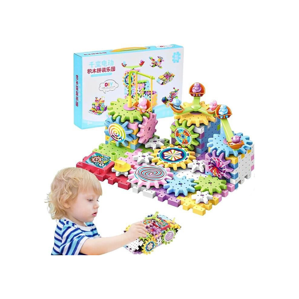 Educational Gear Building Toy Kit For Toddlers, Creative Stem Learning Toy With Interlocking Gears 8261789361504