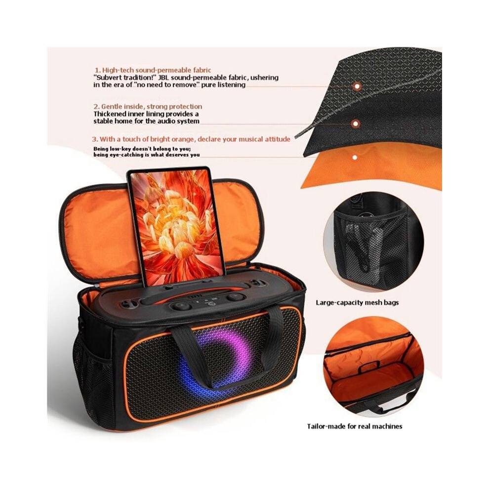 Speaker Carry Case For Partybox The Go2 Speaker Storage Tote Bag Travel Protective Carrying Bag 4711009847430