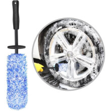 Microfiber Car Wheel Cleaning Brush for Rims, Soft Wheel Brush Scratch Free, Blue, Durable and Easy to Use