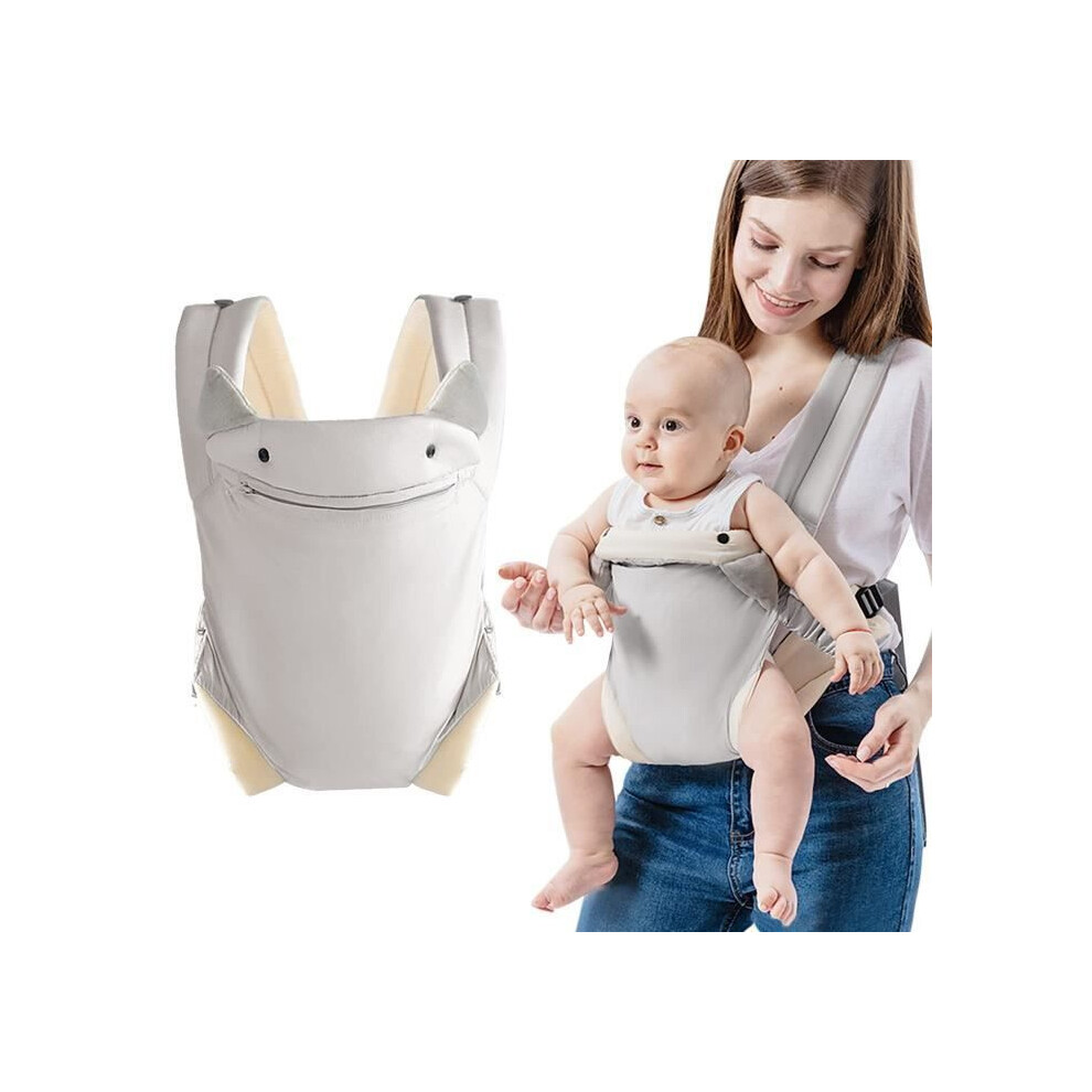 Soft Newborn Baby Carrier Wrap, Ergonomic Physiological Sling, Easy Adjustable, 3-12 Kg, Grey 4226912202264
