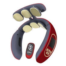 2025 Professional Electric Neck Massager Portable Ergonomic Design Wireless Neck Care Device with Heating Function Silicone Inner Wall for Home and Tr