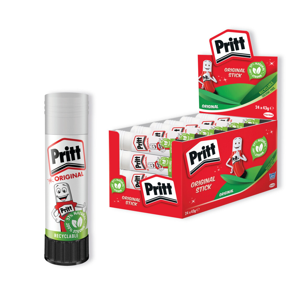 Pritt Stick Glue Stick 43G (Pack Of 24) 1564148 5010305054054