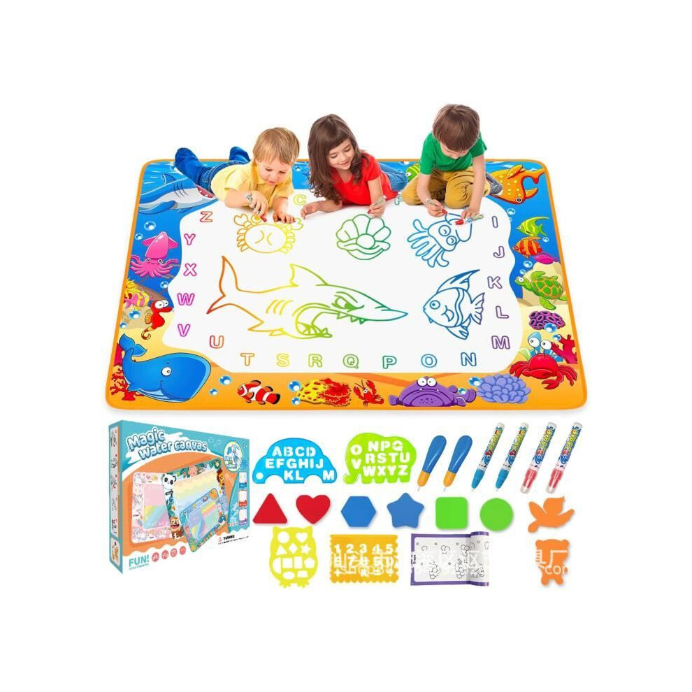Ocean Water Drawing Mat For Kids Educational Toy Large Mess-Free Doodle Mat For Indoor Play 6116245168765