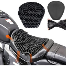 3D Motorcycle Seat Cushion Shock Absorbing Breathable Waterproof Comfort Pad for Riding