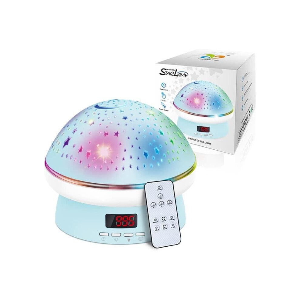 Baby Night Light Starry Sky Projector, 360 Degree Rotation, 8 Colours, Usb Rechargeable Lamp 6116245168918