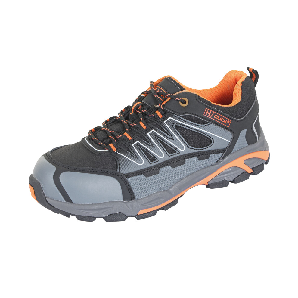 Beeswift S3 Composite Water Resistant Lace Up Trainers 1Pr Black/Orange 12 Cf2912 5030566306846