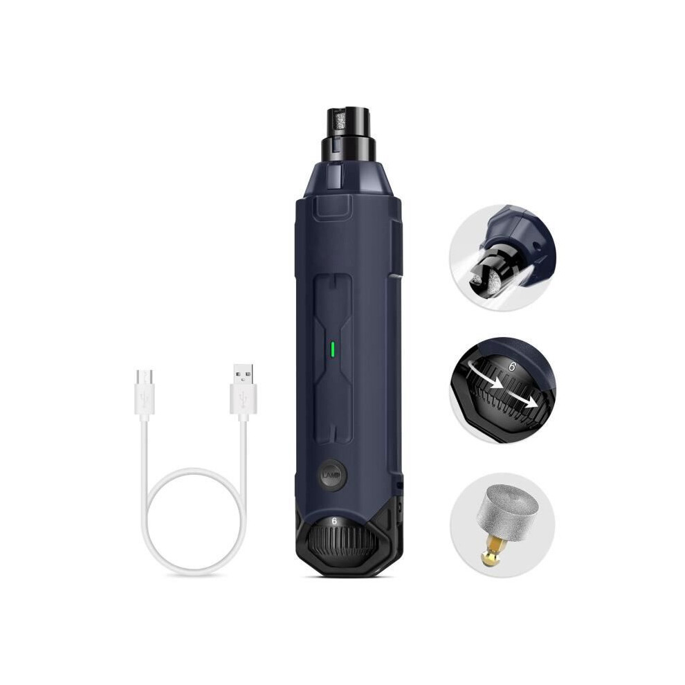 Electric Nail Trimmer For Dogs And Small Pets, 2 Speeds, 2 Led Lights, Quiet Grooming Tool 6426602281793