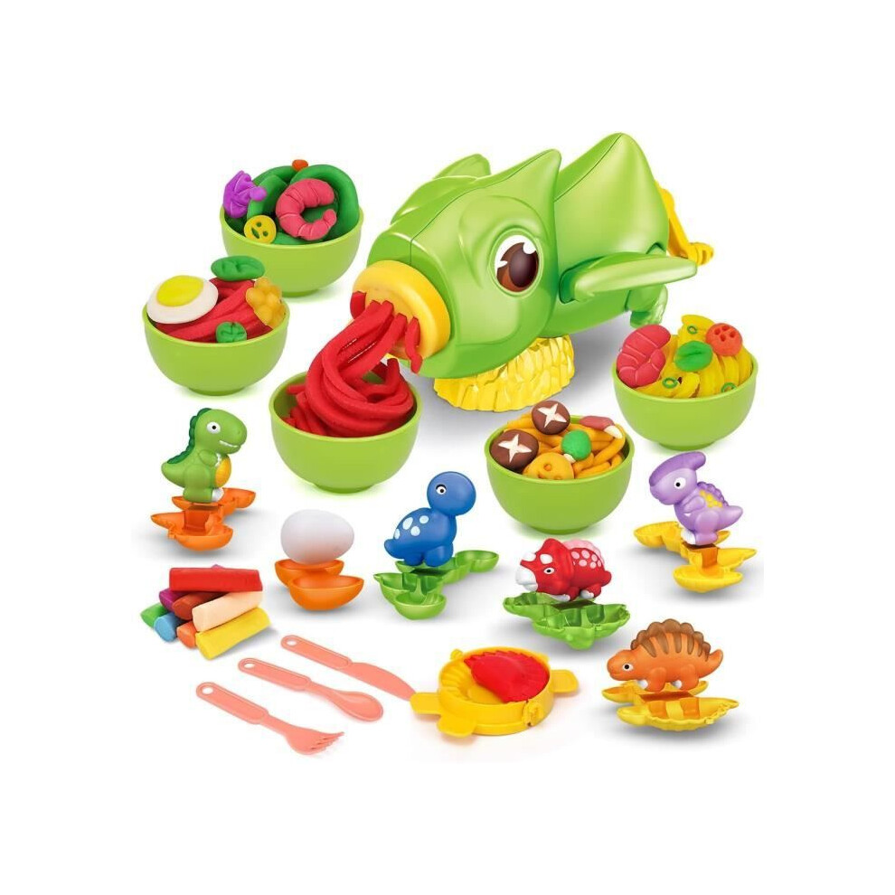 Dinosaur Modeling Clay Set For Kids Creative Play Pack Of 6 Colorful Clay Dough Fun Art Toy 7346218191516