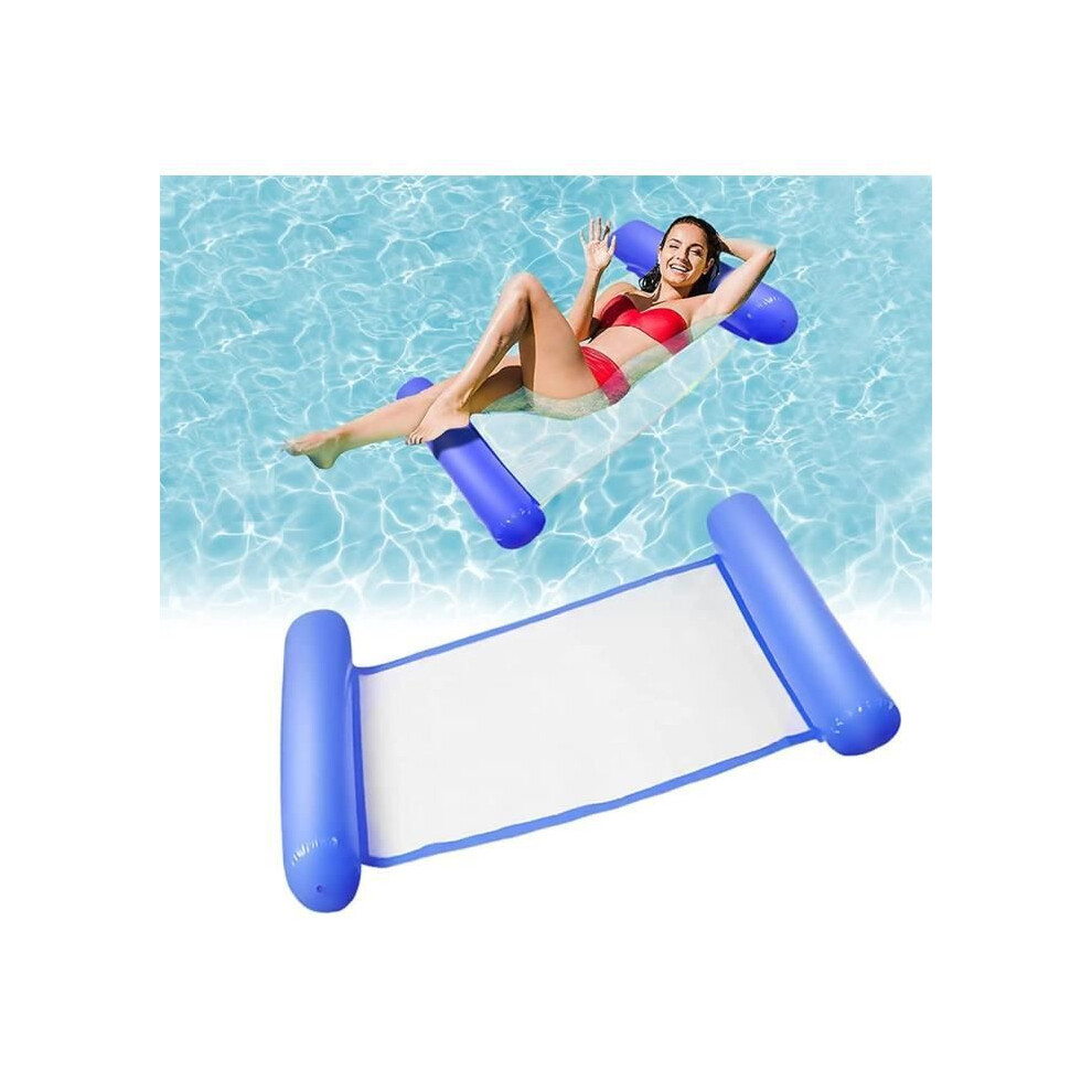 Inflatable Pool Hammock Float 4-In-1 Lounge Raft For Adults And Kids, Lightweight Pvc Water Hammock A163 4753330400304