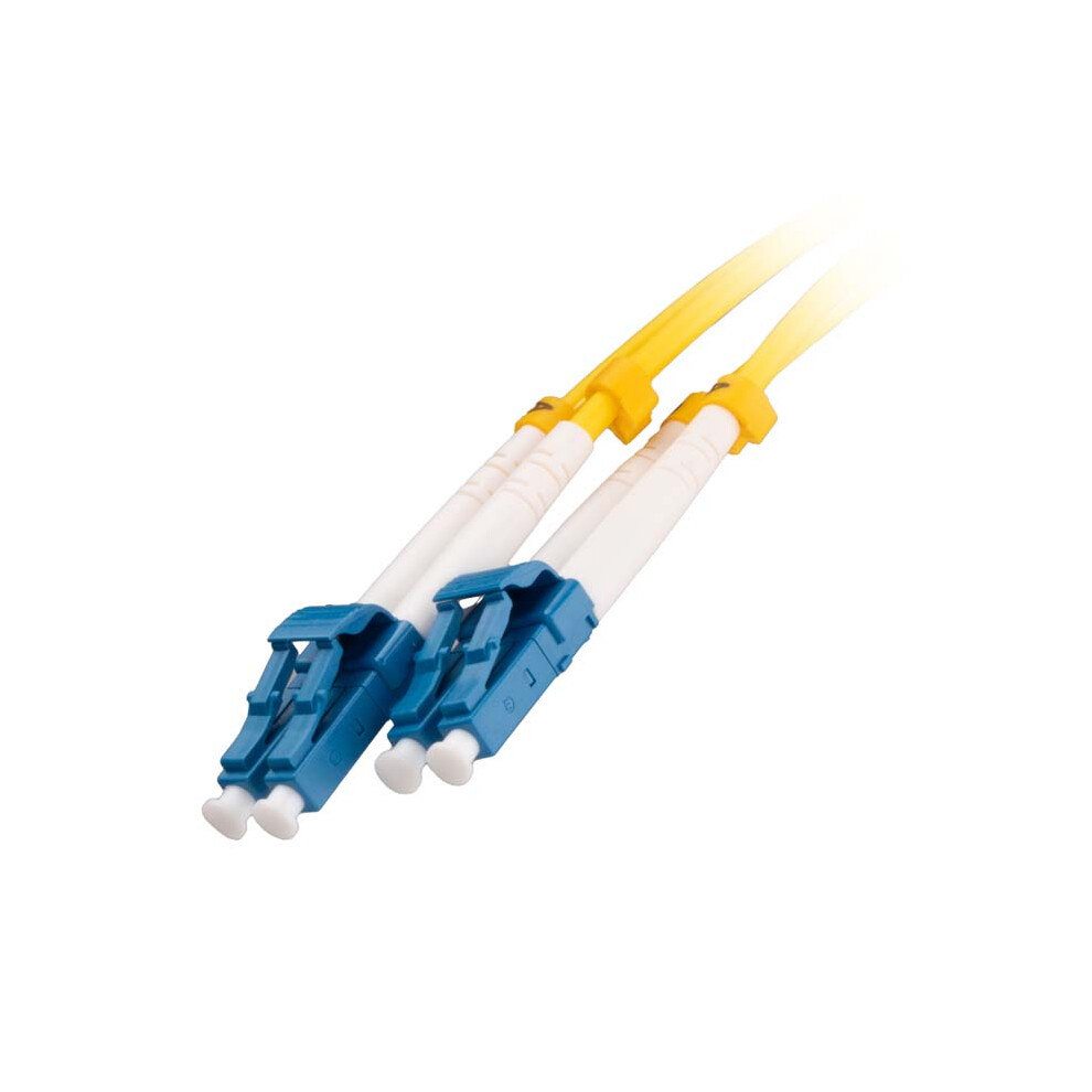 Cablenet 0.5M Os2 9/125 Lc Upc - Lc Upc Duplex Lsoh Fibre Patch (Pk 12) Yellow 5056750345040