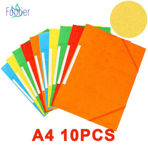 Oxford Cardboard Folder, Assorted Colours, A4 File Pocket for Documents and Paper Storage