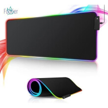 RGB LED Gaming Mouse Pad with USB Cable, Large Illuminated Mouse Mat, 780 x 300 mm, Non-Slip Surface