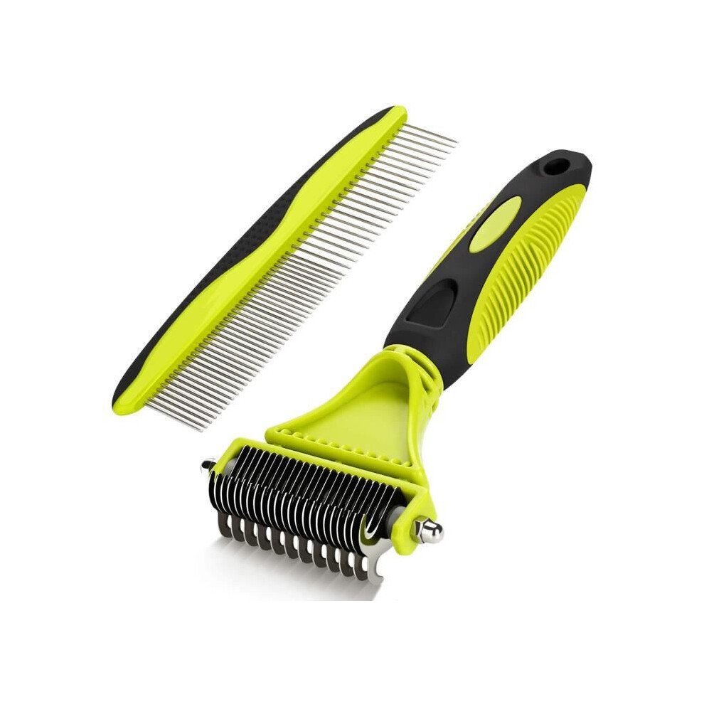 Professional Dog And Cat Grooming Brush, Ergonomic Detangling Comb For Long And Short Hair, Gentle Pet Hair Care 4871464302032
