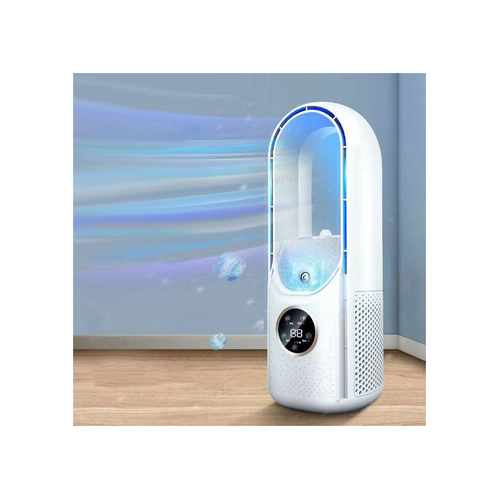 Bladeless Fan, 6 Speed Settings, 8H Timer, Wide Angle Cooling, Quiet Operation For Home And Office 4906161411500