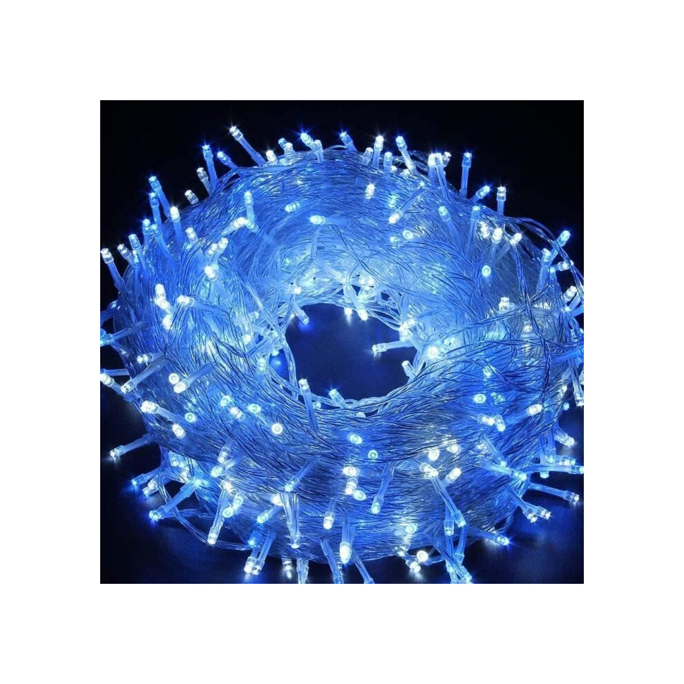 100M 800 Led Fairy Lights, Ip44 Waterproof, 8 Lighting Modes, Indoor Outdoor String Lights Blue 6286716209775