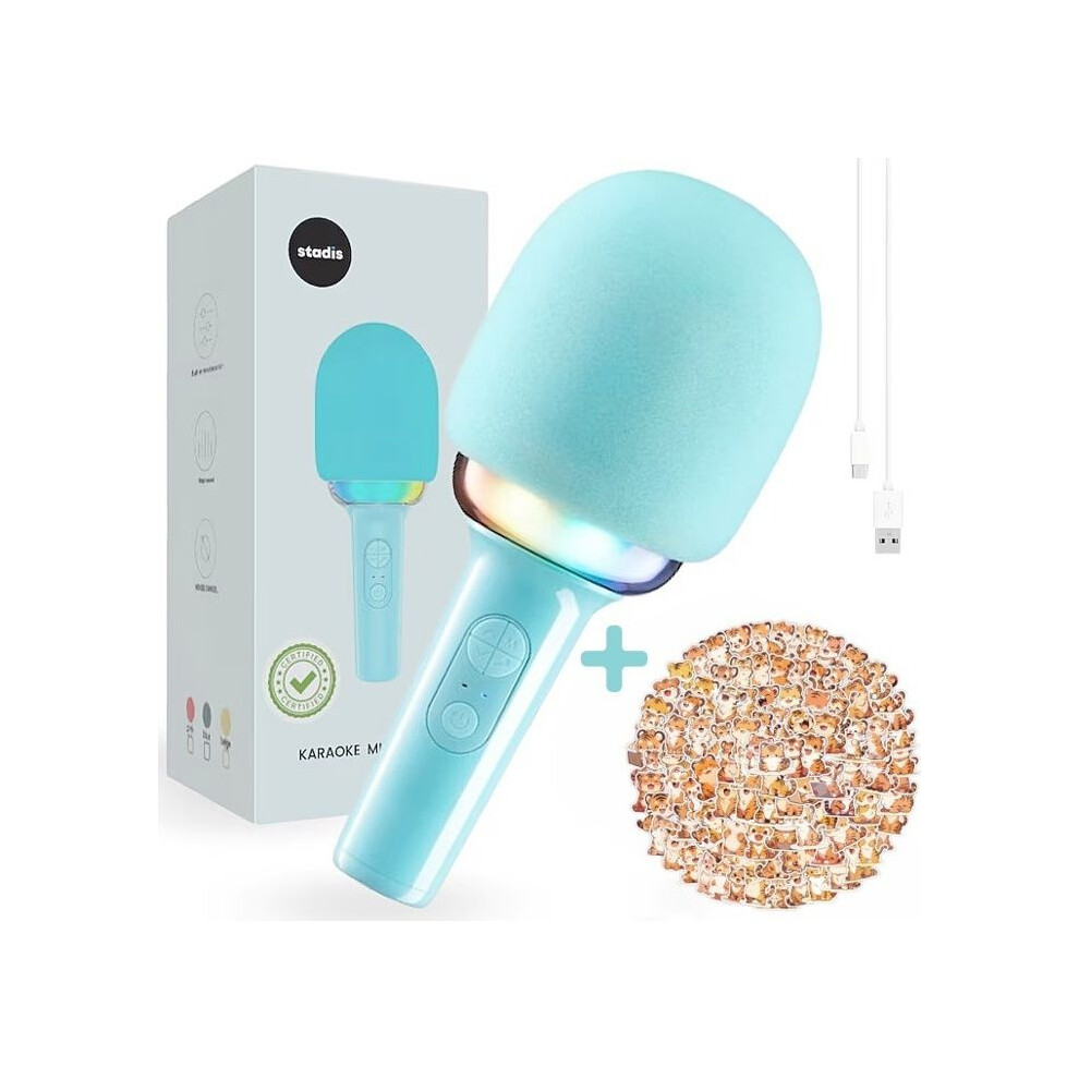 Wireless Kids Karaoke Microphone With Built-In Speaker, Sound Effects, Rgb Led Lights, Voice Changer 3492440177119
