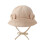 Sun Protection Hat Bear Ear Basin Hat with Straps-Light coffee 1