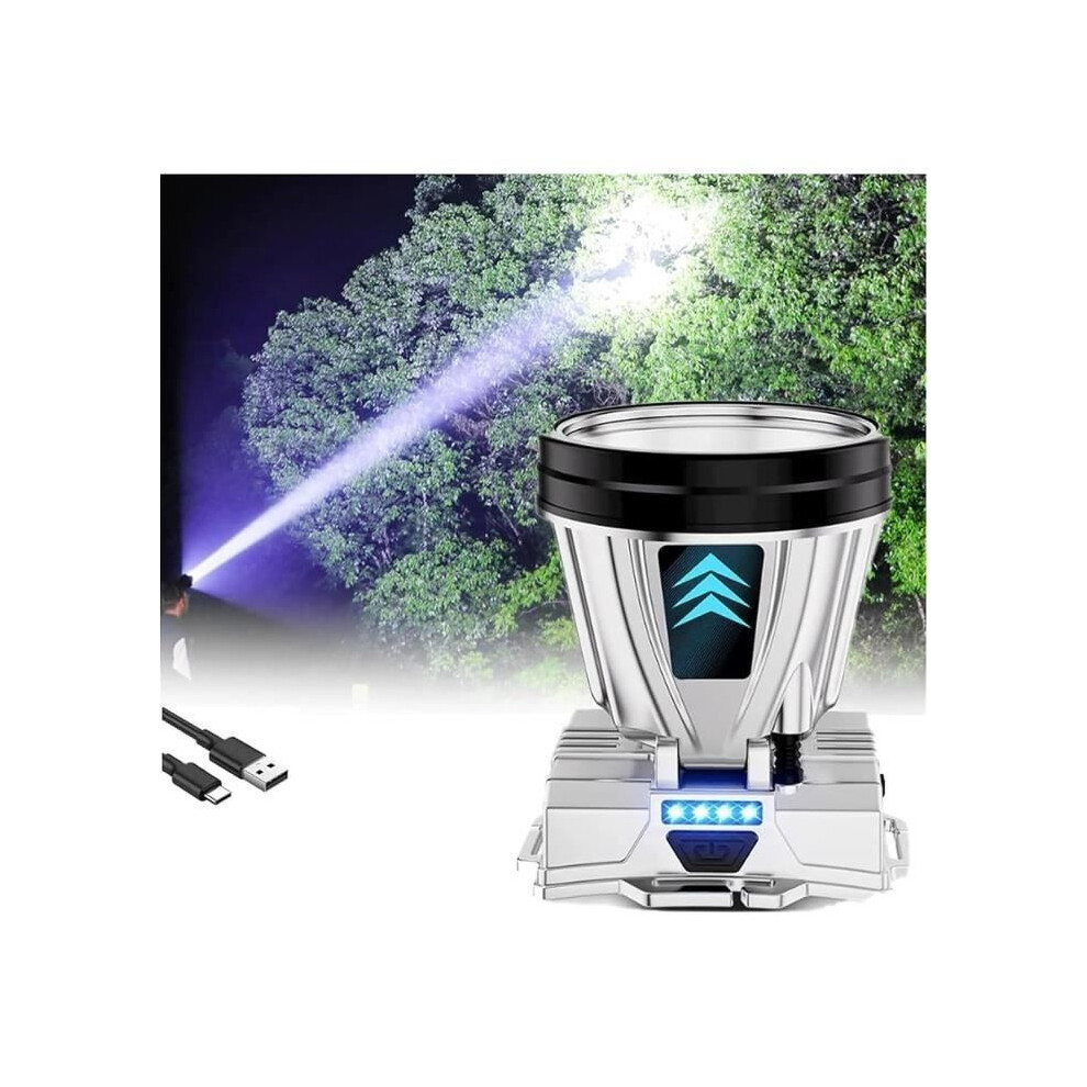Rechargeable Led Headlamp Super Bright Waterproof For Camping Running Cycling Fishing White/Light 4084998138606