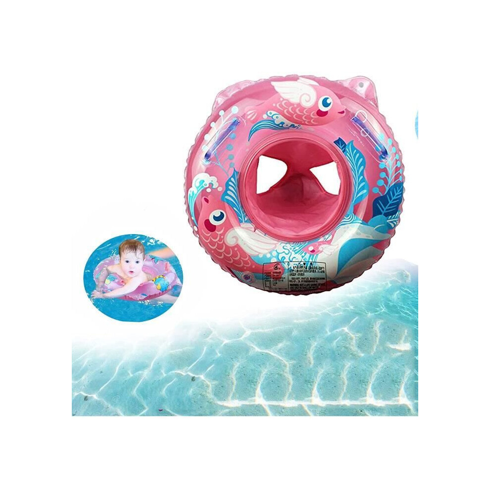 Baby Swim Ring Seat, Inflatable Neck Float For Toddlers, Safe Swimming Aid For Kids, Pool Float For Babies Blue 7795974332341
