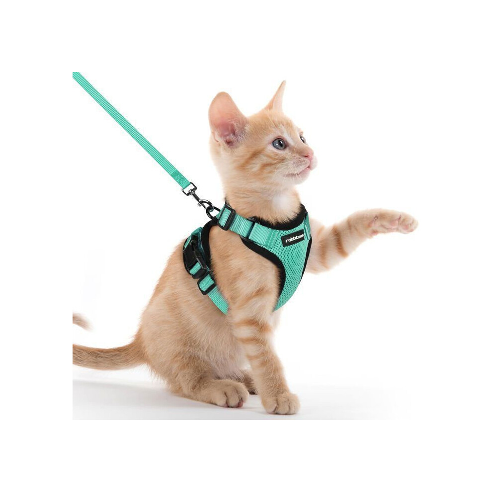 Escape Proof Cat Harness With Leash Green Xxs Adjustable Harness For Kitten, Small Dog, Rabbit And Puppy 4204239250229