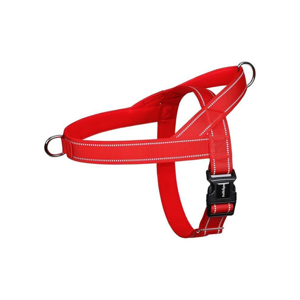 No Pull Dog Harness For Small Dogs Easy To Put On Adjustable Front Clip Red Breathable Mesh Chest Harness 3229063207967