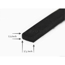 3pcs Insulation Foam Seal Tape Strips with Self-adhesive, Weather Stripping for Windows And Doors, Anti-collision And Sound Proof Closed Cell(3/5 Inch