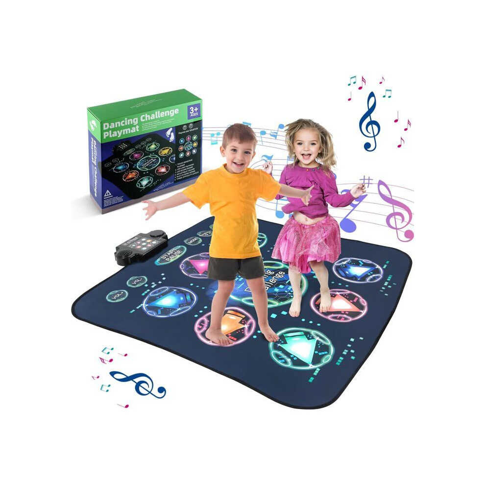 Kids Dance Mat Musical Rhythm Game With Lights And Built In Music, 24 Challenge Levels, Toy For Boys And Girls 6269469109462