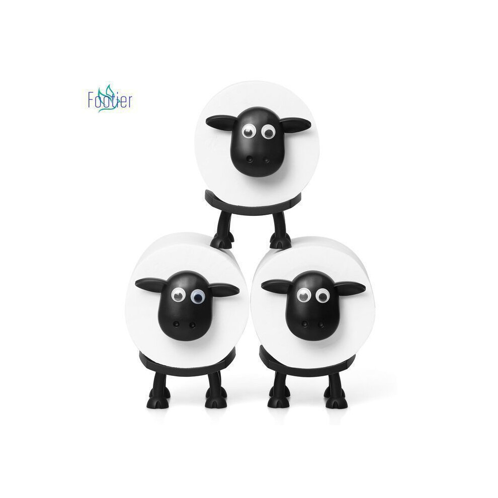 Set Of 3 Sheep-Shaped Toilet Paper Roll Holders For 42 Mm Rolls, Funny Bathroom Decor 3172002256079