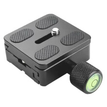Quick Release Plate 50x50mm 1/4'' + Mounting Adapter for DSLR Camera Tripod Monopod Arca Swiss RRS