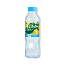 Volvic Touch of Fruit Sugar Free Natural Mineral Water Lemon and Lime 500ml (Pack of 12) 179051