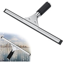 Professional Stainless Steel Window Squeegee with 35 cm Blade for Drying and Cleaning Glass