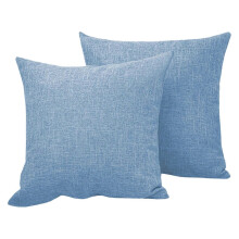 Spring Savings: 2-Pack Cotton-Linen Pillowcases, Breathable & Comfortable, Multi-Color, Compatible with Standard Cushions