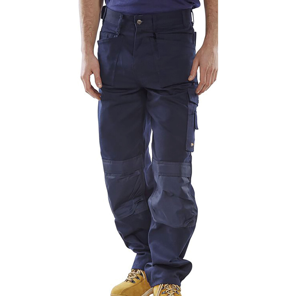 Beeswift Click Premium Multipurpose Trousers Navy Blue 44T Cpmptn44t 5030566125874