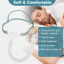 1 Kit Compatible avec le Masque Nasal Universel pour pour AirFit P10/P40, Support de Coussin D'Air et Tube pour Masque CPAP