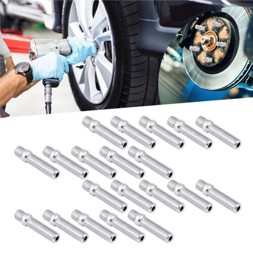 20pcs 50mm Extended Wheels Stud Conversion 12x1.5 Screw Adapter for  A4 1998‑2008 1