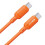 60W 480Mbps USB C Silicone Cable USB to Type C Charging-Amber 1