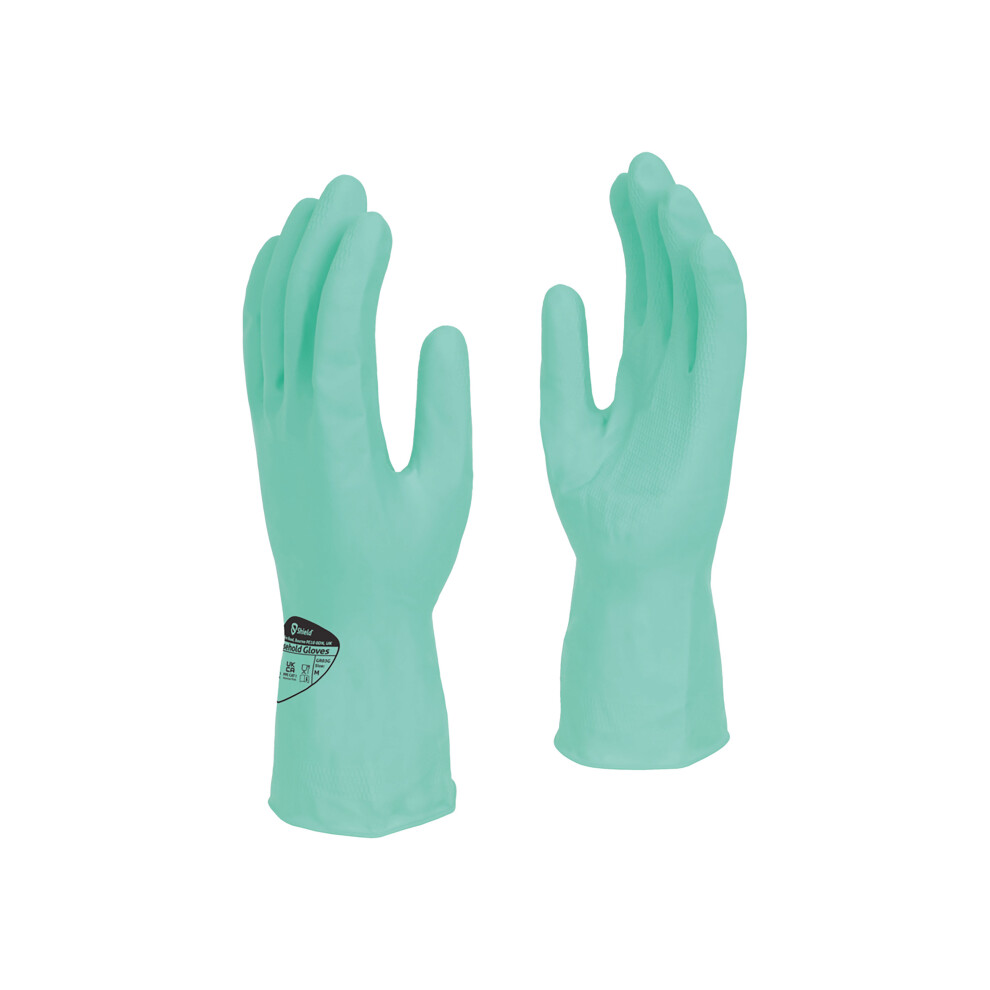 Shield Latex Rubber Household Glove 300Mm Large Green (Pack Of 12) Gr03/9G12 5024951010425
