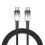 100Cm Strong Type C Charging Cable 60W Fast Charging Wire-Black 1