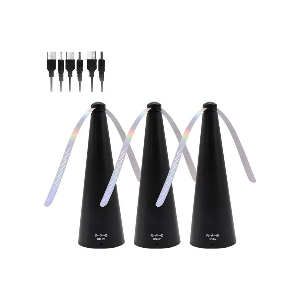 3 Blade Electric Fly Fan, Tabletop Insect Repellent To Keep Mosquitoes And Flies Away For Home Use 4972689368374