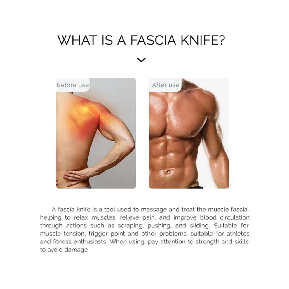 Electric Fascia Scraper Micro Current Compression Muscle Vibration Relaxation Massager Body Shaping Massage Knife