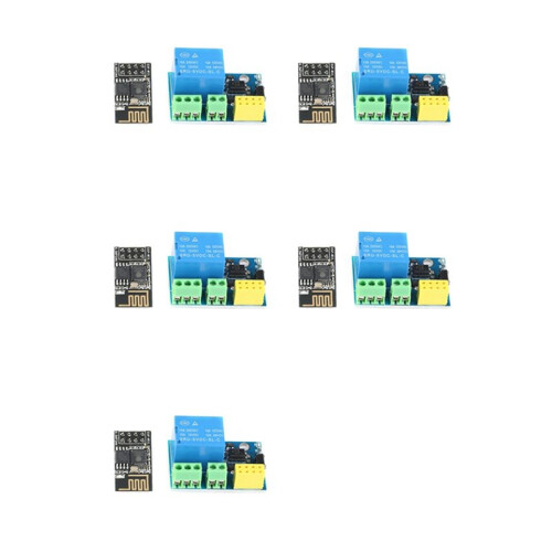 5X ESP8266 ESP-01S Relaismodule WIFI  Socket Draadloze WIFI-Module ESP-01S