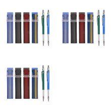 6 Stuks Lassers Potlood met 144 Stuks Ronde Vullingen Mechanische Potloden Metalen Lassen  voor Buis Pijpfitter Lasser